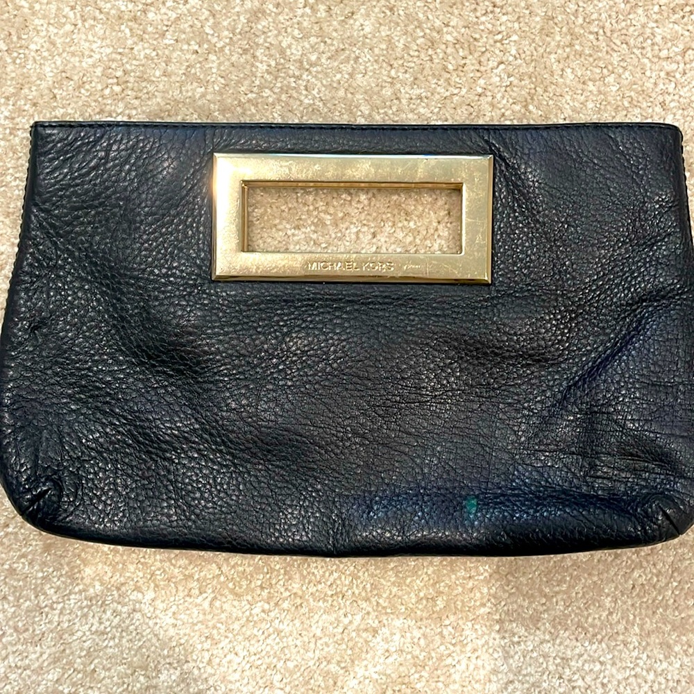 Michael Kors black clutch